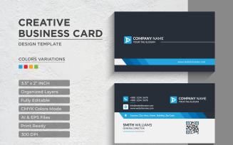 Modern and Creative Business Card Design - Corporate Identity Template V.046