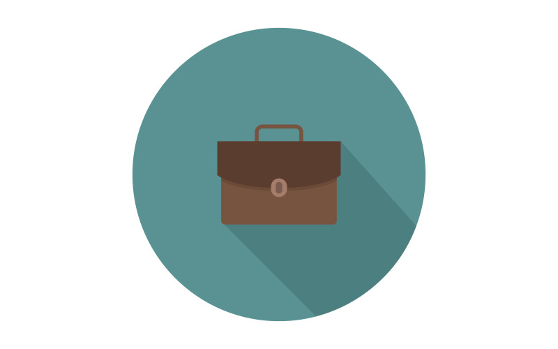 Work suitcase illustrated and colored in vector Vector Graphic