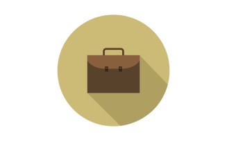 Work suitcase illustrated in vector on background