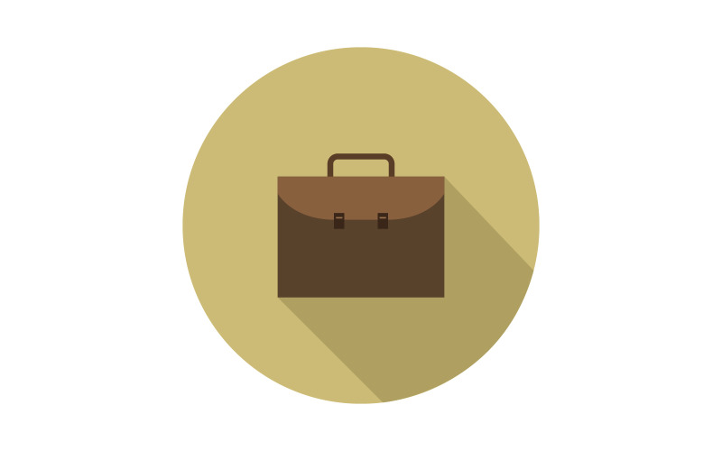Work suitcase illustrated in vector on background Vector Graphic