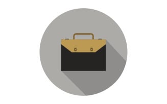 Work suitcase illustrated in vector