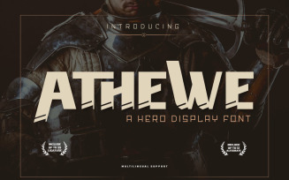 ATHEWE | Display Hero Font