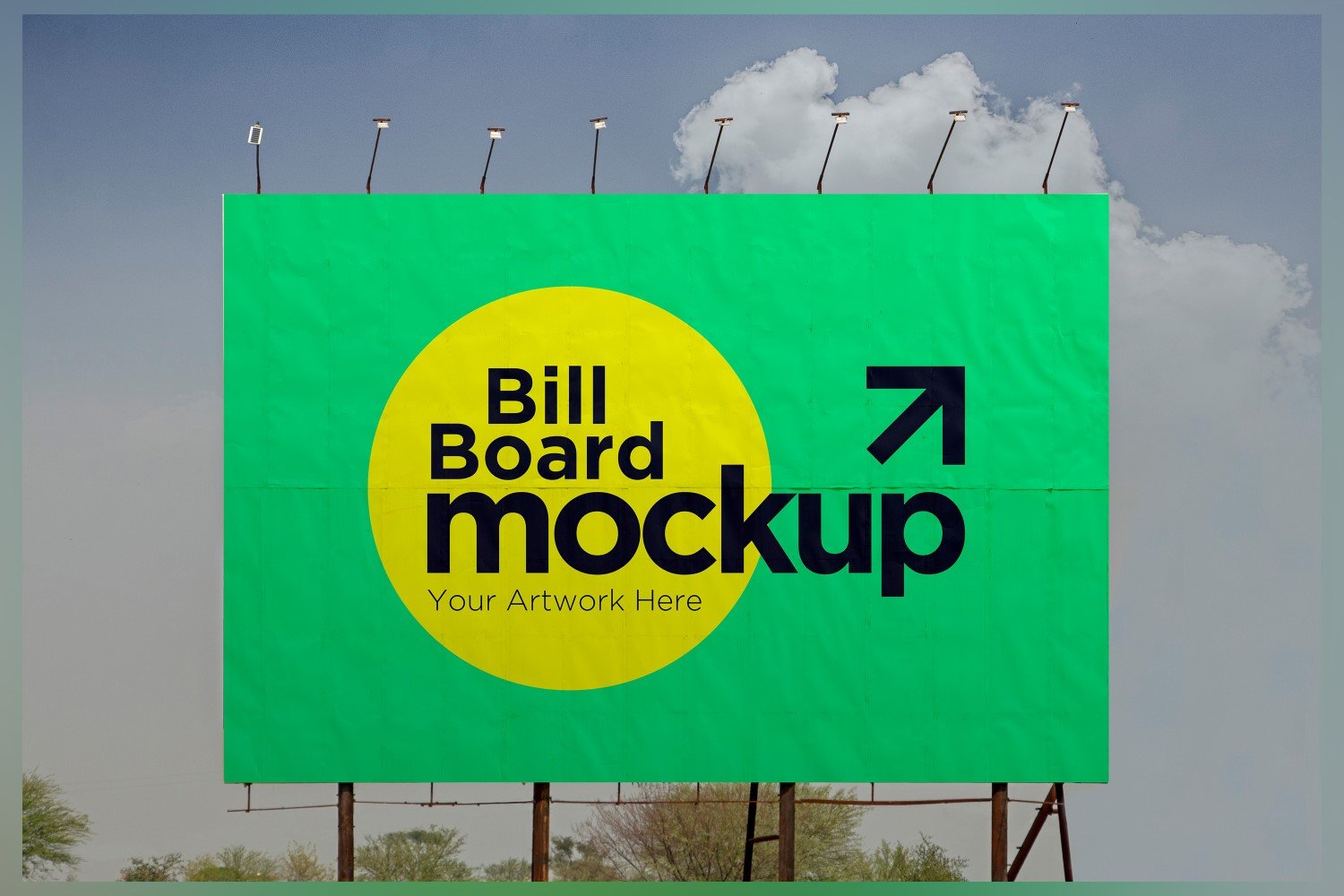 Template #340081 Mockup Signboard Webdesign Template - Logo template Preview