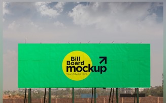 Roadside Billboard Sign Mockup Outdoor Signage Template V 19