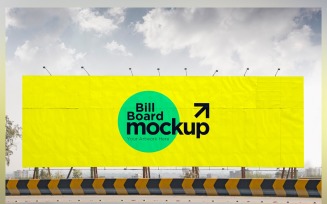 Roadside Billboard Sign Mockup Outdoor Signage Template V 20