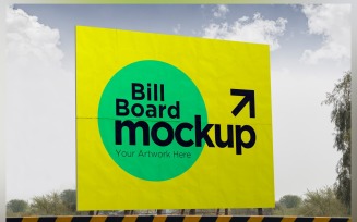 Roadside Billboard Sign Mockup Outdoor Signage Template V 22