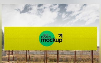 Roadside Billboard Sign Mockup Outdoor Signage Template V 33