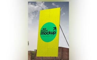 Roadside Billboard Sign Mockup Outdoor Signage Template V 35