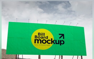 Roadside Billboard Sign Mockup Outdoor Signage Template V 36