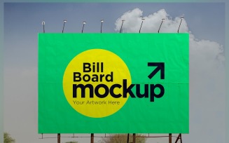 Roadside Billboard Sign Mockup Outdoor Signage Template V 38