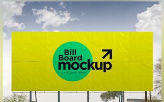 Roadside Billboard Sign Mockup Outdoor Signage Template V 41
