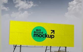 Roadside Billboard Sign Mockup Outdoor Signage Template V 47