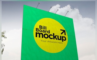 Roadside Billboard Sign Mockup Outdoor Signage Template V 48