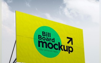 Roadside Billboard Sign Mockup Outdoor Signage Template V 51