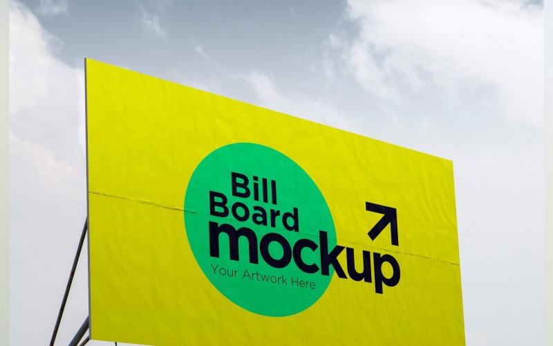 Roadside Billboard Sign Mockup Outdoor Signage Template V 51 Product Mockup