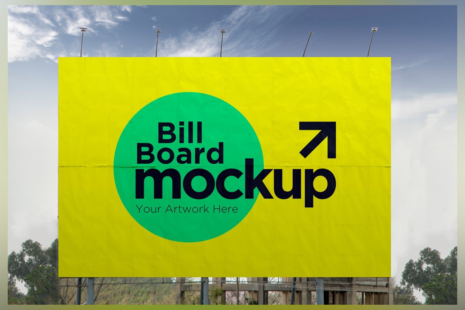 Template #340123 Mockup Signboard Webdesign Template - Logo template Preview