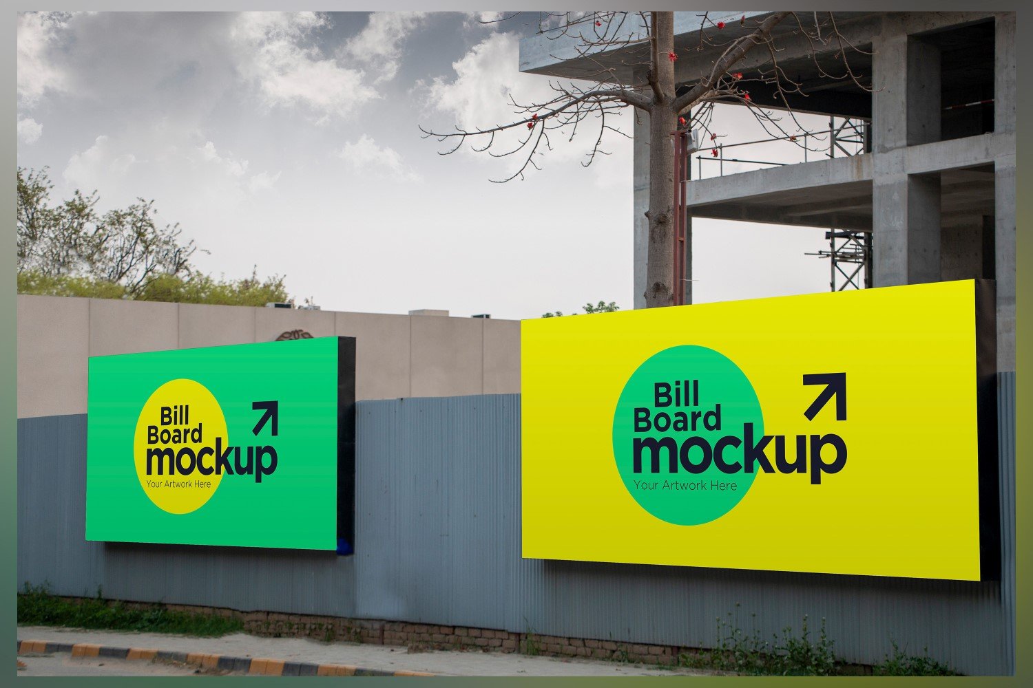 Template #340155 Mockup Signboard Webdesign Template - Logo template Preview