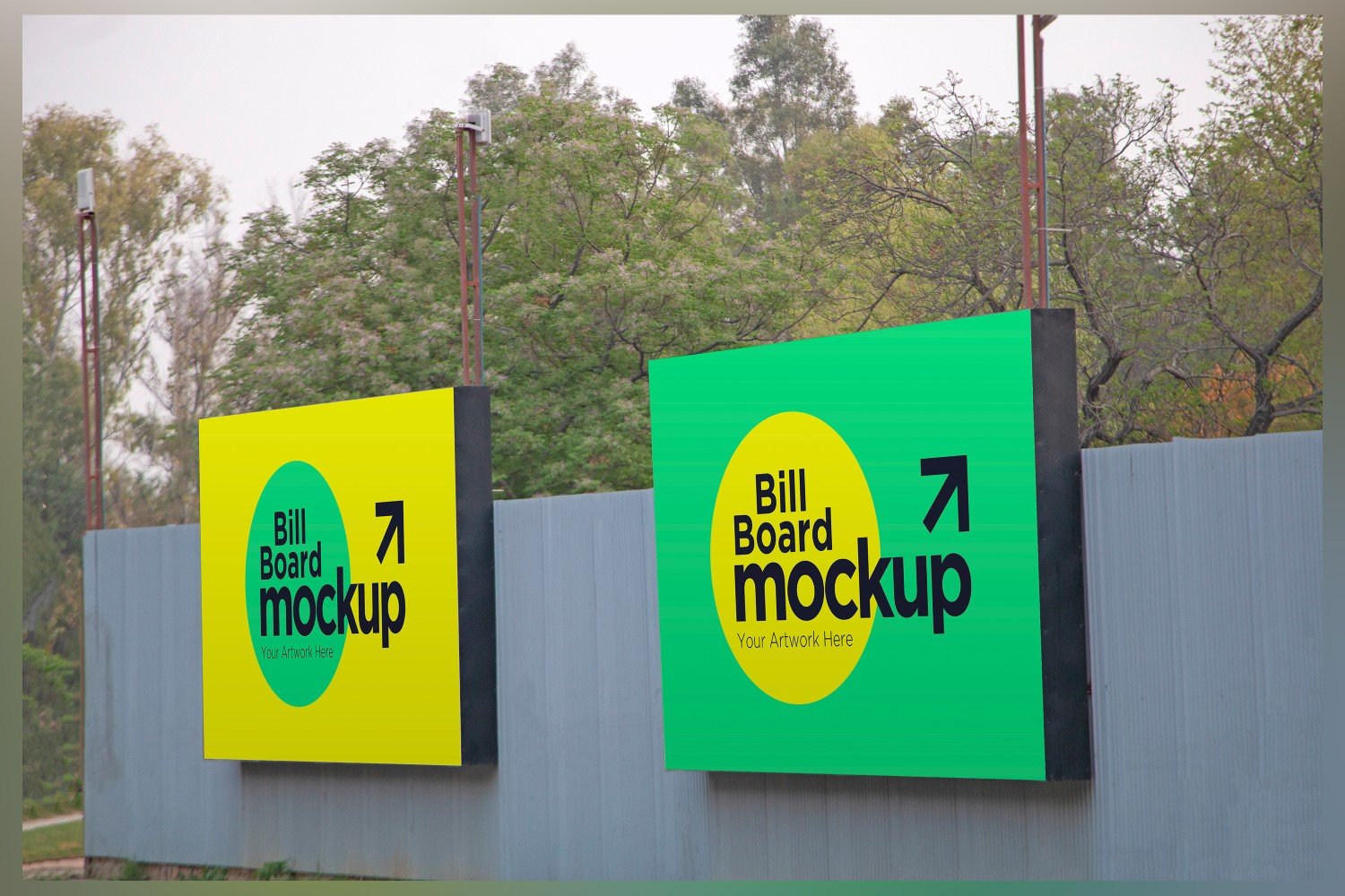 Template #340156 Mockup Signboard Webdesign Template - Logo template Preview