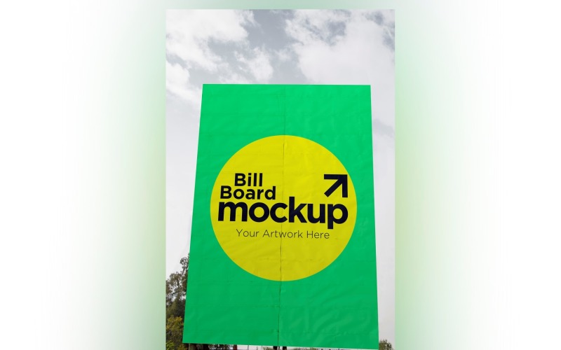 Roadside Billboard Sign Mockup Outdoor Signage Template V 55 Product Mockup