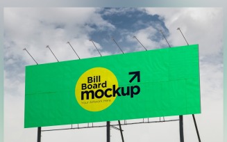 Roadside Billboard Sign Mockup Outdoor Signage Template V 57