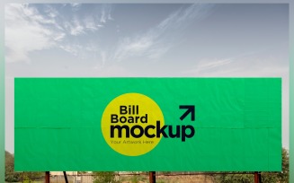 Roadside Billboard Sign Mockup Outdoor Signage Template V 59