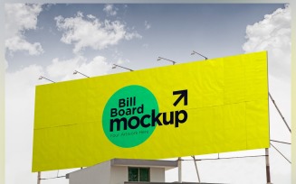 Roadside Billboard Sign Mockup Outdoor Signage Template V 62