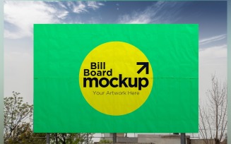 Roadside Billboard Sign Mockup Outdoor Signage Template V 70