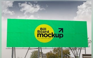 Roadside Billboard Sign Mockup Outdoor Signage Template V 72