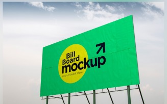 Roadside Billboard Sign Mockup Outdoor Signage Template V 74