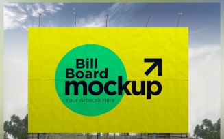 Roadside Billboard Sign Mockup Outdoor Signage Template V 75