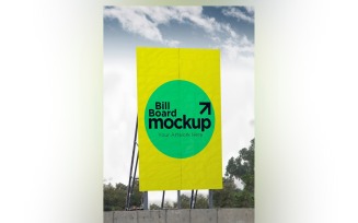 Roadside Billboard Sign Mockup Outdoor Signage Template V 77
