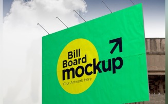 Roadside Billboard Sign Mockup Outdoor Signage Template V 79
