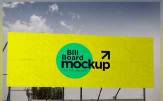 Roadside Billboard Sign Mockup Outdoor Signage Template V 80