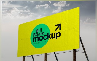Roadside Billboard Sign Mockup Outdoor Signage Template V 84