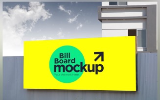 Roadside Billboard Sign Mockup Outdoor Signage Template V 91