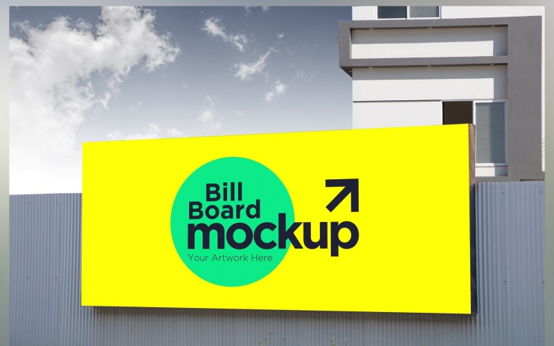 Roadside Billboard Sign Mockup Outdoor Signage Template V 91 Product Mockup