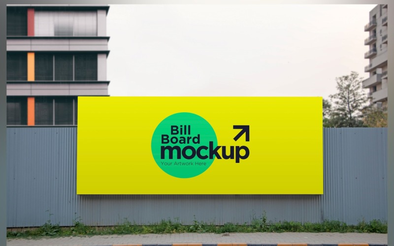 Roadside Billboard Sign Mockup Outdoor Signage Template V 93 Product Mockup