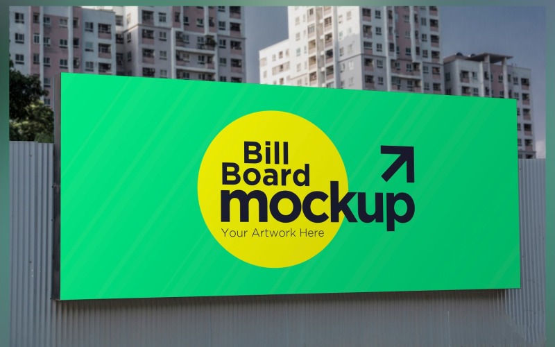 Roadside Billboard Sign Mockup Outdoor Signage Template V 99 Product Mockup