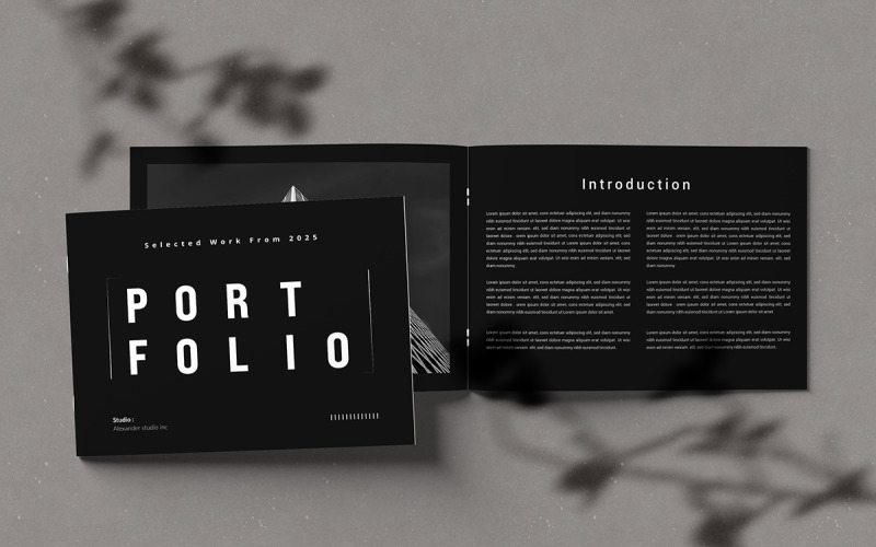 A Horizontal Architecture Portfolio Magazine Template