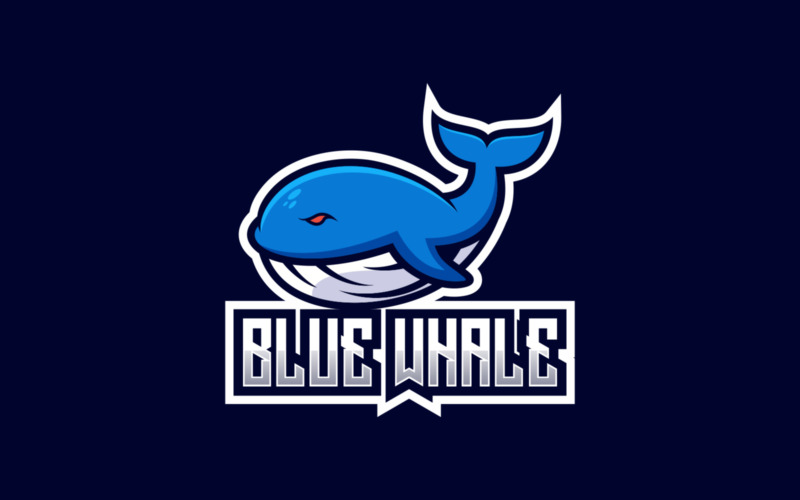 Blue Whale E- Sport and Sport Logo Logo Template