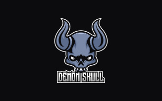 Demon Skull E- Sport and Sport Logo