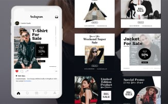 Instagram Post Fashion Template Pack