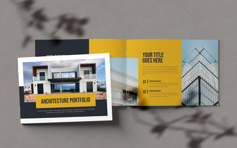 Modern and Simple Architecture Portfolio Template Magazine Template