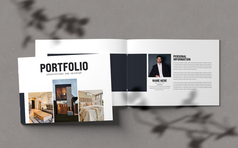 Modern and Simple Portfolio Template Magazine Template