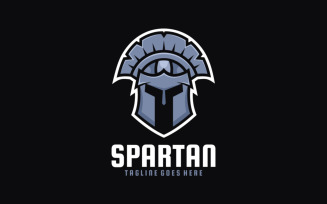 Spartan Simple Mascot Logo 1