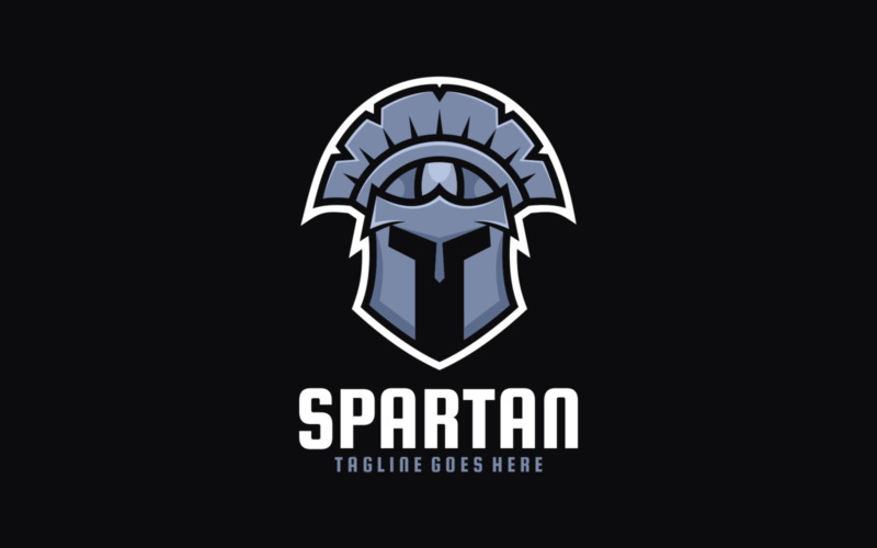 Spartan Simple Mascot Logo 1 Logo Template