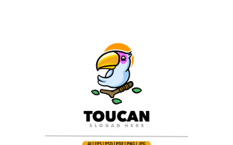 Toucan mascot logo design template