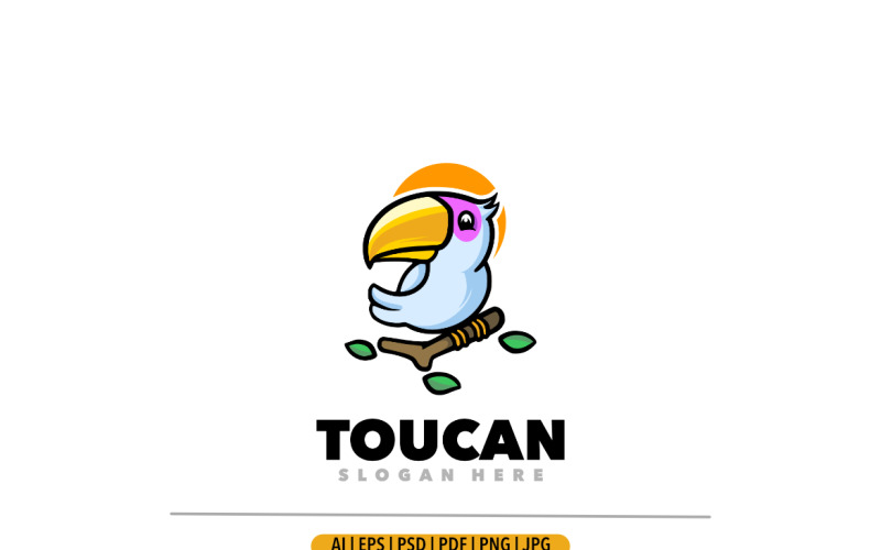 Toucan mascot logo design template Logo Template