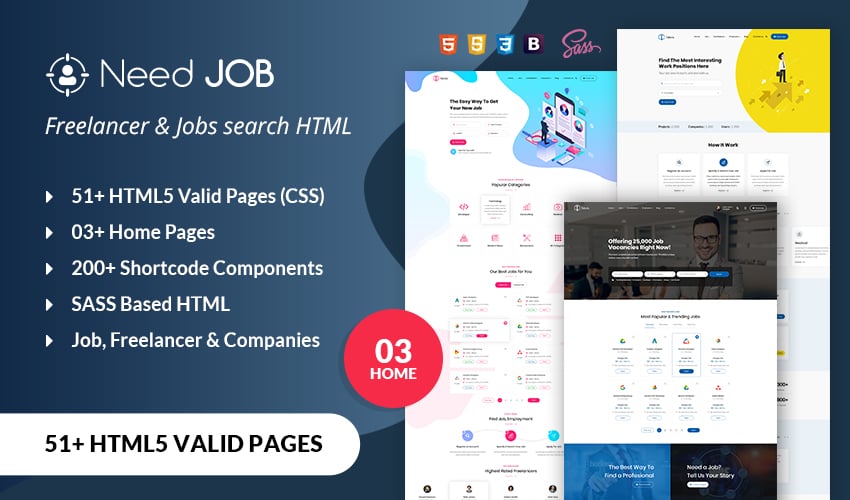 Kit Graphique #340353 Jobs Listing Web Design - Logo template Preview