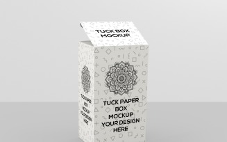 Box Mockup - Top Lid Tuck Packaging Box Mockup